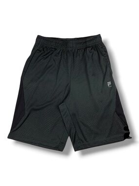 FILA SPORT Black Diamond Pattern Athletic Shorts